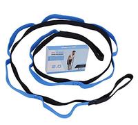 Correa de Estiramiento de Yoga Multi-loop Cuerda de Antigravedad de Yoga Aérea Ideal para Fitness en el Hogar, Baile, Pilates, Fisioterapia, con Libro de Instrucciones, Azul 2 Metros