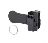 Correa de expansión para DJI para osmo Pocket 3 con soportes dobles de zapata fría, marco de soporte de plástico de silicona anticaída para accesorios de cámara, filmación de vlogging, negro (negro)