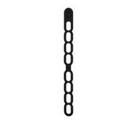 Correa de fijación de silicona, banda de seguridad para tapa de olla, diseño de broche ajustable, ajuste de tamaño de múltiples agujeros, reutilizable, uso universal, para utensilios de cocina y