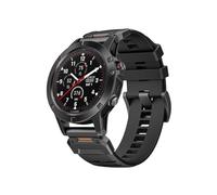 Correa de fluororubber adecuada for Garmin 3/5/5X/6X/7X/8X, correa de reloj deportivo adecuada for accesorios de reloj for Garmin(Black,22MM)