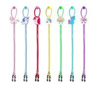 Correa De Gafas De 7 Piezas, Correa Creativa De Lentes De Caballos De Arco Iris, Lindos Gafas De Dibujos Animados, Cazas Sin Deslizamiento Retenedor, Accesorios Divertidos De Gafas.