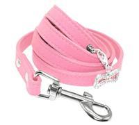Correa De Gamuza Suave para Perros Pequeños Correa para Perros Chihuahua Yorkshire Pug Correa De Entrenamiento para Caminar Correa para Mascotas Fácil De Limpiar Adecuada para Perros Pequeño