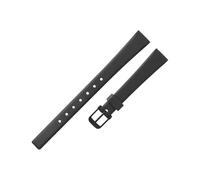 Correa de goma de 12mm adecuada for Casio LQ-139 130 140 reloj pequeño negro correa de TPU correa de goma negra for mujer