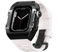 Correa de goma de la caja del reloj de acero inoxidable de estilo RM, para la banda de ejercicios de biseles a prueba de choques de titanio, para la banda de ejercicio de biseles a prueba de choques