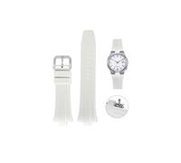 Correa de goma FKM de liberación rápida de 26 mm para relojes Citizen Tsuyosa, correa de repuesto para relojes Citizen Tsuyosa (blanco, 26 mm)