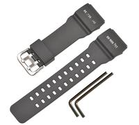 Correa de goma natural/correa de repuesto para reloj Casio G-Shock Master of G Mudmaster Twin Sensor Sports Watch GG-1000/GWG-100/GSG-100 Series (gris)