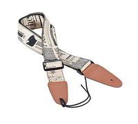 Correa de Guitarra 83-140 Cm Everos de Guitarra Ajustable con Oxford y Correa de Extremos de Cuero Sintético para Guitarras Eléctricas Acústicas bajo