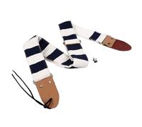 Correa de Guitarra Acústica, Patrón de Rayas, Cómoda Correa de Guitarra, Cinturón Engrosado para Rendimiento (Azul)