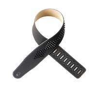 Correa de guitarra ajustable, textura punk de microfibra y adornos de remaches, ancha, adecuada para reducir la presión de los hombros, correa de bajo