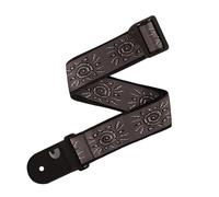 Correa de guitarra D'Addario - Guitarra acústica y eléctrica Accesorios - Extremos de cuero ecológico - Vintage Sun, Plateado