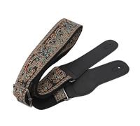 Correa de Guitarra de Estilo Vintage, Diseo Bordado, Materiales, Longitud Ajustable para Guitarras Folk Acsticas, Elctricas y Bajos (DE verde