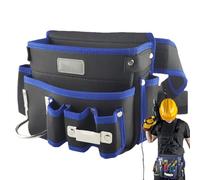 Correa de herramientas con bolsa de herramientas - Bolsa ajustable de tela Oxford | Bolsa para herramientas, para la aplicación con clavos en carpintería en obras en mantenimiento eléctrico en el