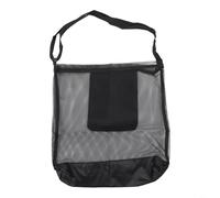 Correa de hombro ajustable Bolsa de forraje de malla para recoger hongos silvestres, productos de jardín y compras en el mercado de agricultores (es negro)