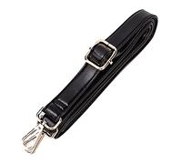 Correa de hombro ajustable de cuero para bolsa cruzada, correas de repuesto universales, color negro