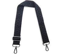 Correa de Hombro Ajustable Negro, Intercambiable para Bolso Bandolera Con Mosquetón Plateado 3.8cm, Ancha para Bolsos de Mujer y Hombre, Accesorios Crossbody, #8