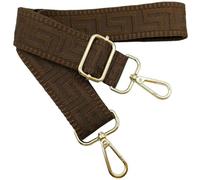 Correa de hombro ajustable para bolsos de curry pálido, correas de bolsillo para cambiar, correa ancha con mosquetón dorado, 80-130 cm, correa de hombro para mujer, bolso de mano, 3,8 cm, 1323