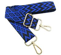 Correa de Hombro Ajustable para Mujer Azul, Correa de Reemplazo Bolso Colorida para Mujer con Hebilla de Oro Correa Ancha para Bolso para Piel, Camara, Monedero, Guitarra, Cruzados Accesorios, 706