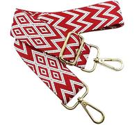 Correa de Hombro Ajustable para Mujer Rojo, Correa de Reemplazo Bolso Colorida para Mujer con Hebilla de Oro Correa Ancha para Bolso para Piel, Camara, Monedero, Guitarra, Cruzados Accesorios, 701