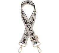 Correa de hombro ancha de poliéster y algodón con hojas de colores para mujer, correa de hombro ancha, 17 metros, negro y dorado