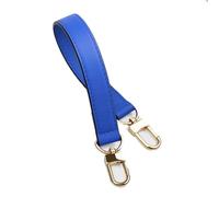Correa de Hombro Corta y Ajustable de Piel auténtica, asa de Repuesto para Bolso de Cubo,Azul,59 centímetros