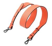Correa de hombro cuero correa cruzada ajustable bolso mujer reemplazo ancho alivio del estrés compra única(Orange (Black Buckle))