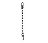 Correa De Hombro De Cadena Para Bolso Correa de cadena corta for bolso de Metal, 2 uds., 20CM, asas for bolsos, correas doradas y plateadas for reemplazo de bolsos(Black)