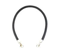 Correa de Hombro de Cuero Trenzado de 1,5 cm de Ancho y 30-60 cm de Largo, asa para Bolso, Accesorio Ajustable para Bolso.,Negro,40