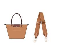 Correa de Hombro de Lona for Bolsos Longchamp, Accesorios de Reciclaje de Bolsos, Correas de Hombro de reemplazo de Longitud Ajustable(Brown)
