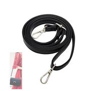 Correa de hombro de piel negra de 1,5 cm de ancho, para bolsos y carteras, ajustable para mini bolsos, reemplazo de 72-142 cm
