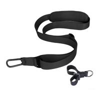 Correa de hombro mejorada para recortadora de cuerdas con gancho de metal resistente, arnés acolchado extraíble para EGO para Greenworks y la mayoría de patios montados en eje también (es negro)