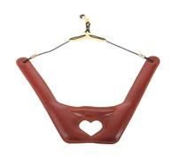 Correa de Hombro para Saxofón Barítono Ajustable de Doble | Diseño de Corazón Hueco, Tirantes Anchos y Acolchados, Uso en Ensayos y Clases Grupales, Color Marrón