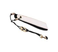 Correa de hombro profesional de cuero para clarinete ajustable, diseño acolchado para saxofón e instrumentos de viento eléctricos