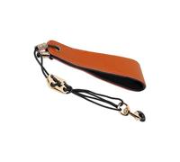 Correa de hombro profesional de cuero para clarinete, diseño acolchado ajustable para saxofón e instrumentos de viento eléctrico, cómoda correa para saxofón
