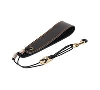 Correa de hombro profesional de cuero para clarinete, diseño acolchado ajustable para saxofón e instrumentos de viento eléctricos, correa de viento de madera