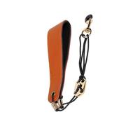 Correa de hombro profesional de cuero para clarinete, diseño acolchado ajustable para saxofón e instrumentos de viento eléctricos, correa ergonómica para saxofón