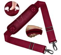 Correa de Hombro Universal ZINZ 58", para Cámara, Equipaje, Bolsa Deportiva y Duffel, Ajustable con Gancho Giratorio,Rojo