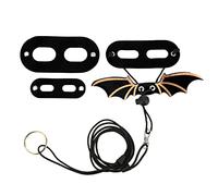 Correa de Lagarto Ajustable Arnés de dragón Barbudo Correa Suave para Caminar para Reptiles pequeños Animales de compañía Cuero Artificial Cuerda de Nailon Ligera Hebilla de (Negra)