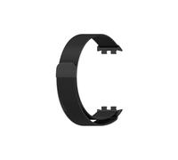 Correa de lazo milanés apta for Honor Band 9 pulsera de acero inoxidable pulsera de Metal apta for Huawei honor band 9 banda de repuesto(Black)
