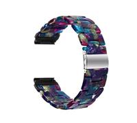 Correa de liberación rápida de resina de 20/22mm compatible con Garmin Fenix 7/7S/Solar 6/6S Pro 5/5S Plus/Forerunner 935/945/Epix Gen2/Approach S60/S70(Resin 5,22mm Epix Gen 2)