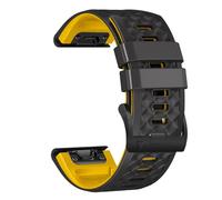 Correa de liberación rápida de silicona a cuadros de 22 mm y 26 mm para pulsera Garmin Fenix2/3/5/6/7/7X945, E, 26 mm para Fenix 3 3HR