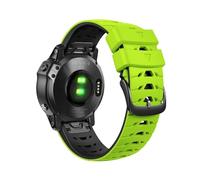 Correa de liberación rápida de silicona de 22mm for Garmin Fenix8 47mm Fenix 7 instinto 2 Fenix6 Pro GPS Forerunner 945 MARQ serie(Green black,For MARQ series)