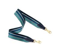 Correa de Lona for Bolso Cruzado Lujo for Mujer, Correas Anchas for Hombro, Repuesto, Accesorios Correa for para Bolso Cruzado(Blue Gold Hook,Length100cm Width3.8)