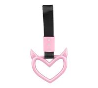 Correa de mano Drift Auto, Correas de manija del coche Drift Charm, Diablo Heart Design Handstrap Drift Interior del coche, creativo, único, fácil de instalar Anillo de advertencia de parachoques