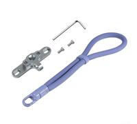 Correa de mano para controlador DJI RC2, cordón de muñeca de silicona con cubo de metal, soporte de liberación rápida para Mini 3 Pro para Mavic Air 3, equipo de seguridad, negro (gris/morado)