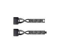 Correa de Metal apta for Garmin Fenix 7s 6s Pro 5s Plus 20mm, pulsera de ajuste rápido for mujer, pulsera de joyería de acero inoxidable (Color : Black, Size : Fenix 7s)