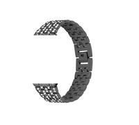 Correa de metal con diamantes Fit for Huawei Watch GT 4 de 41 mm, pulseras Fit for Garmin Venu 3S/Venu 2S for pulsera Mibro T1/GS Band de 18 mm (Color : Black, Size : 18mm)
