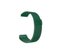 Correa de Metal de 18mm, 20mm y 22mm for reloj Garmin Vivoactive 3, 4, 4s, compatible con Venu 2, 2s, 3s SQ Forerunner 645, pulsera Milanese Loop (Color : Dark Green, Size : 18mm)