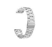 Correa de Metal de 20, 22 y 26mm compatible con for Garmin Fenix 7S 7 7X 6S 6 6X Pro 5S 5 5XPlus 3HR Epix Mk1 935, pulsera de liberación rápida(Color:Silver,Size:22mm Fenix 7-Epix)