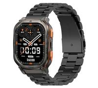 Correa de metal de 22 mm compatible con Kospet Tank M2/M3/M3 Ultra, pulsera de acero inoxidable para Kospet Tank T2/T3/T3 Ultra/T3 Ultra 2 para hombre Smartwatch Accesorios, Mittelgroße, Acero