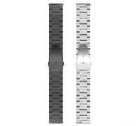 Correa de metal de 22 mm para Watch5 Active y Watch5 Lite diseñada para compatibilidad y rendimiento consistente con diseño original del reloj (plateado)